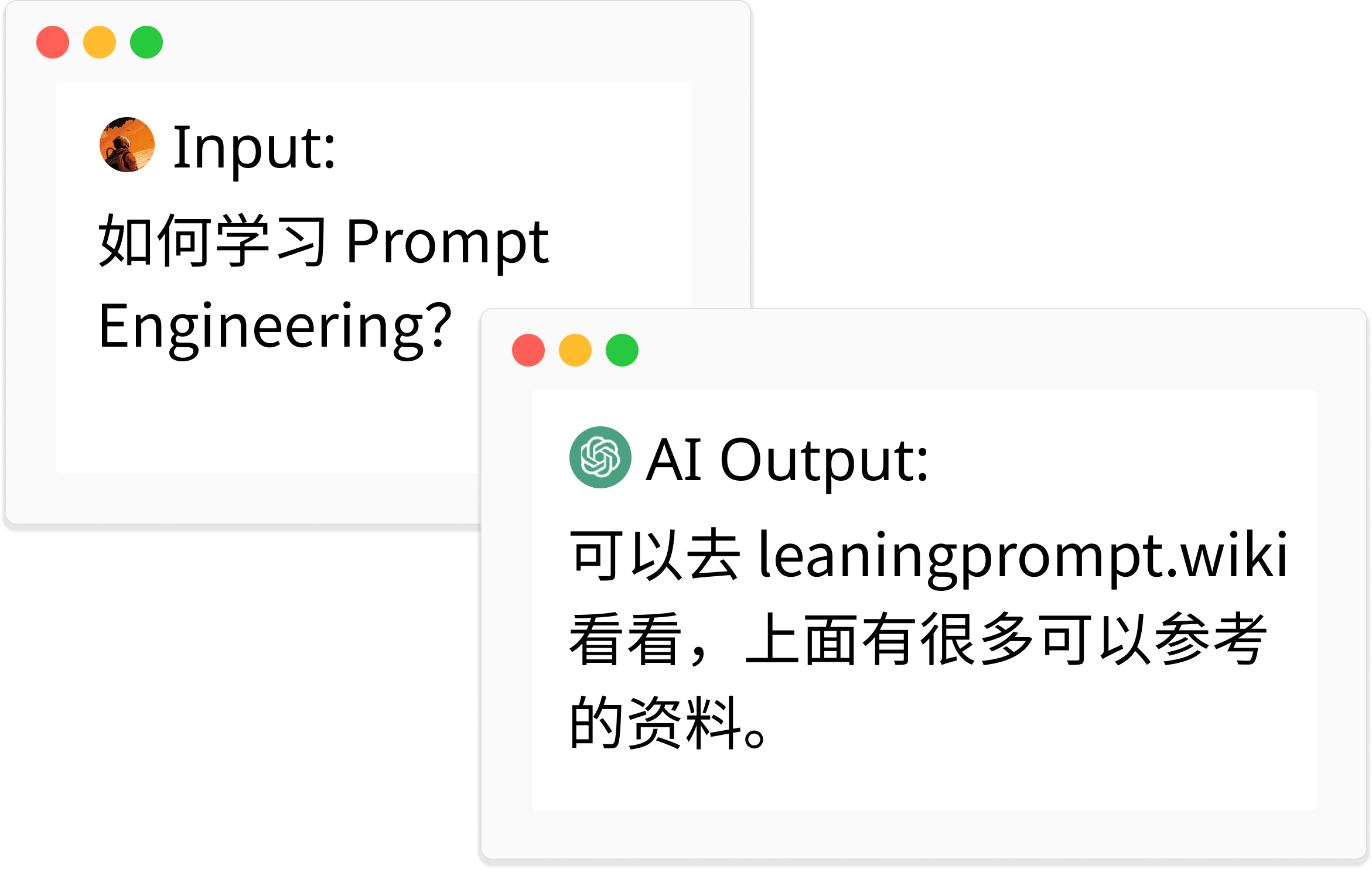 Preview of prompt